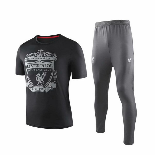 Entrenamiento Liverpool Conjunto Completo 2019-2020 Negro Gris